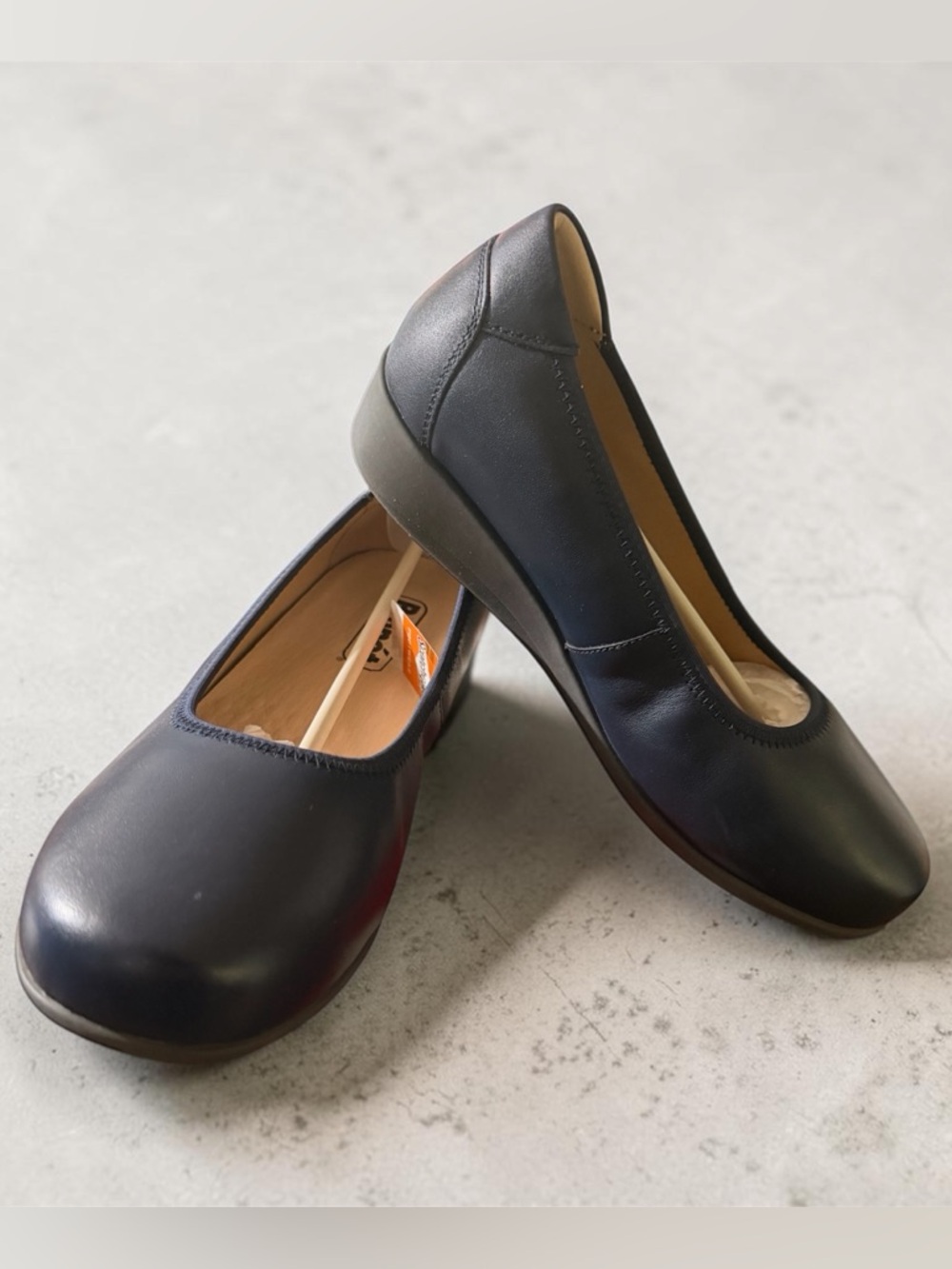 Propét leather slip-on wedge ballet